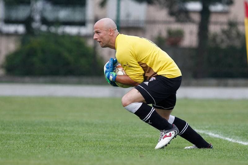 Football. Puchar Polski. Strazak Mikolow - Reprezentacja Slaska Oldboyow. 09.09.2014