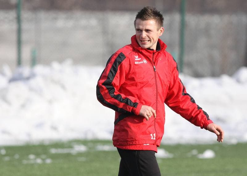 Football. Gornik Zabrze. Training. 11.01.2011