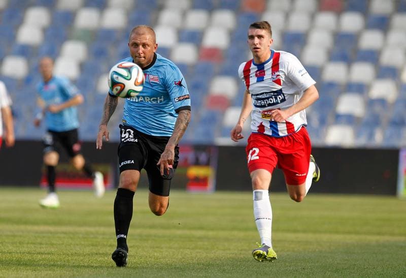 Football. T-Mobile Ekstraklasa. Podbeskidzie Bielsko Biala - Cracovia Krakow. 29.05.2015