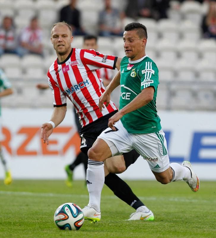 Football. T-Mobile Ekstraklasa. Cracovia Krakow - GKS Belchatow. 10.05.2015