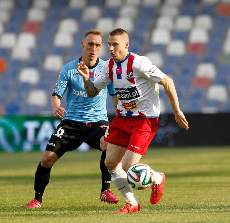 Football. T-Mobile Ekstraklasa. Podbeskidzie Bielsko Biala - Cracovia Krakow. 29.05.2015