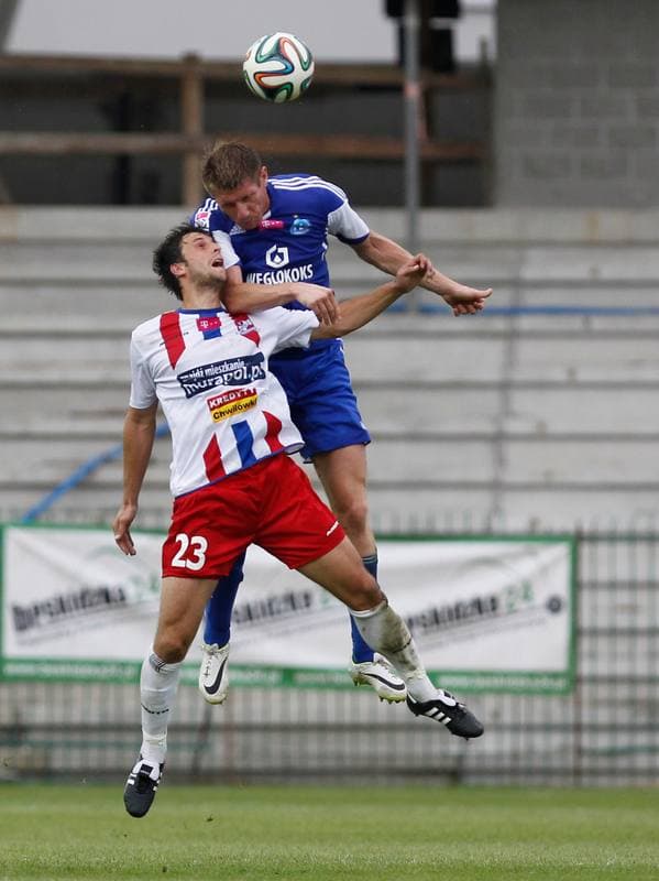 Football. T-Mobile Ekstraklasa. Podbeskidzie Bielsko Biala - Ruch Chorzow. 03.08.2014