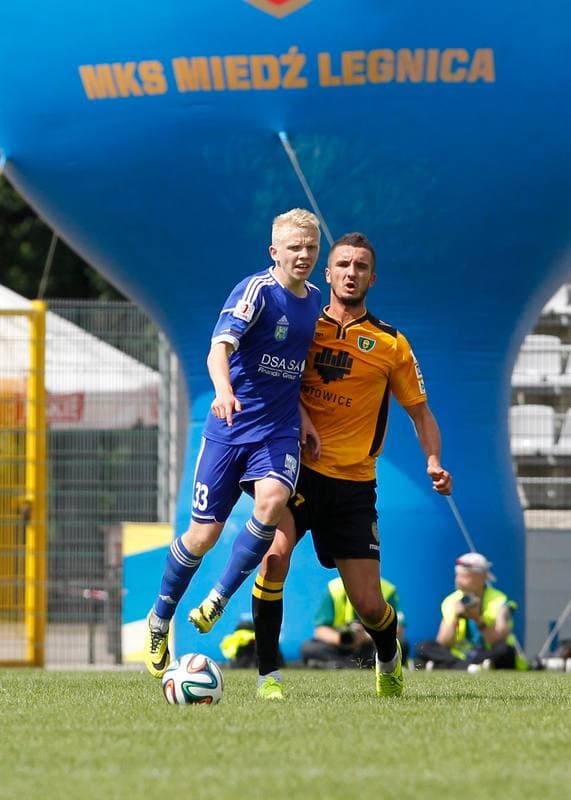 Football. I Liga. Miedz Legnica - GKS Katowice. 10.08.2014