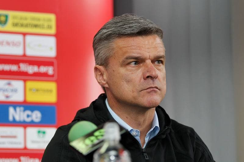 Football. GKS Katowice. Press Conference. 20.10.2017