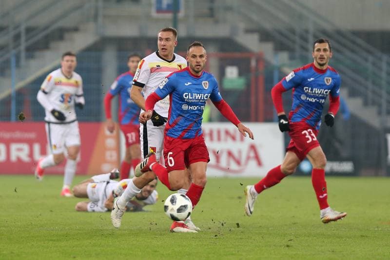 Football. Lotto Ekstraklasa. Piast Gliwice - Jagiellonia Bialystok. 12.02.2018