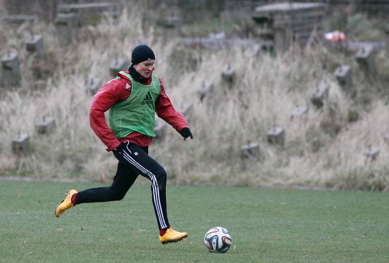 Football. Gornik Zabrze. Training. 07.01.2016