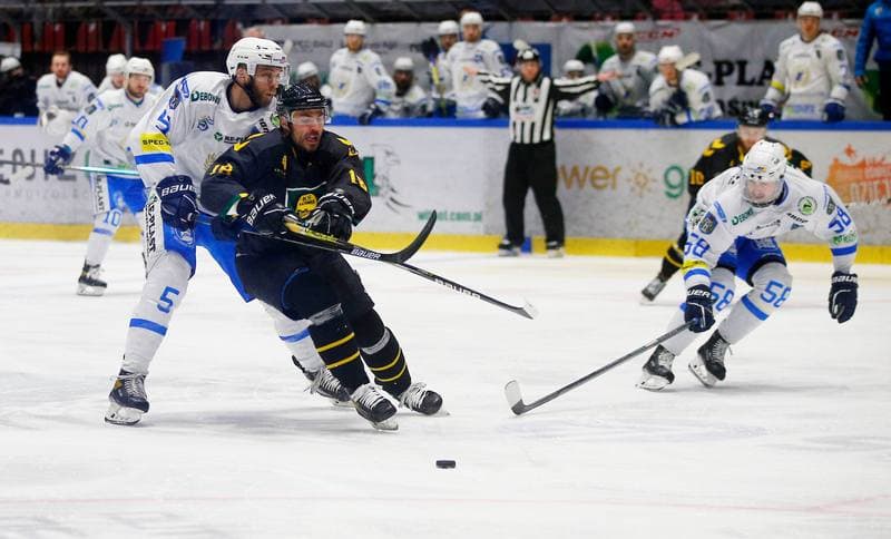 Ice Hockey. Polska Hokej Liga. Re-Plast Unia Oswiecim - GKS Katowice. 08.04.2022