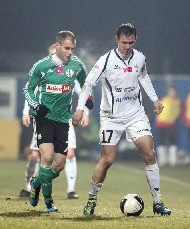 Football. T-Mobile Ekstraklasa. Gornik Zabrze - Legia Warsaw. 19.02.2012