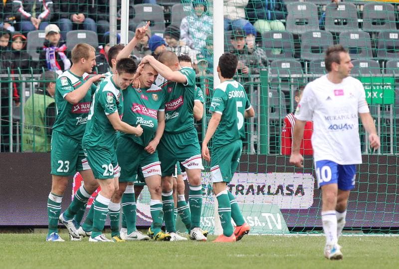 Football. T-Mobile Ekstraklasa. Podbeskidzie Bielsko-Biala - Slask Wroclaw. 14.04.2012