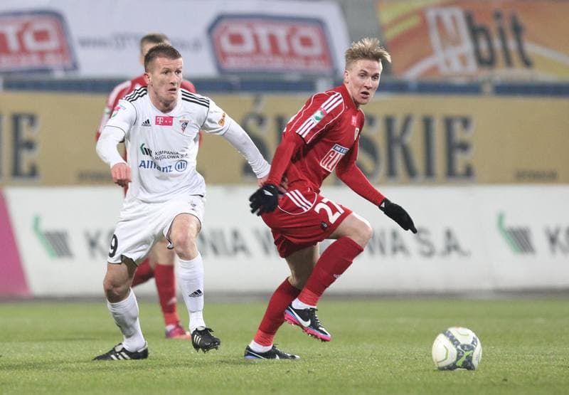 Football. T-Mobile Ekstraklasa. Gornik Zabrze - Piast Gliwice. 25.02.2013