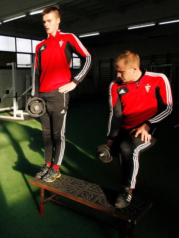 Football. Gornik Zabrze. Training. 08.01.2014