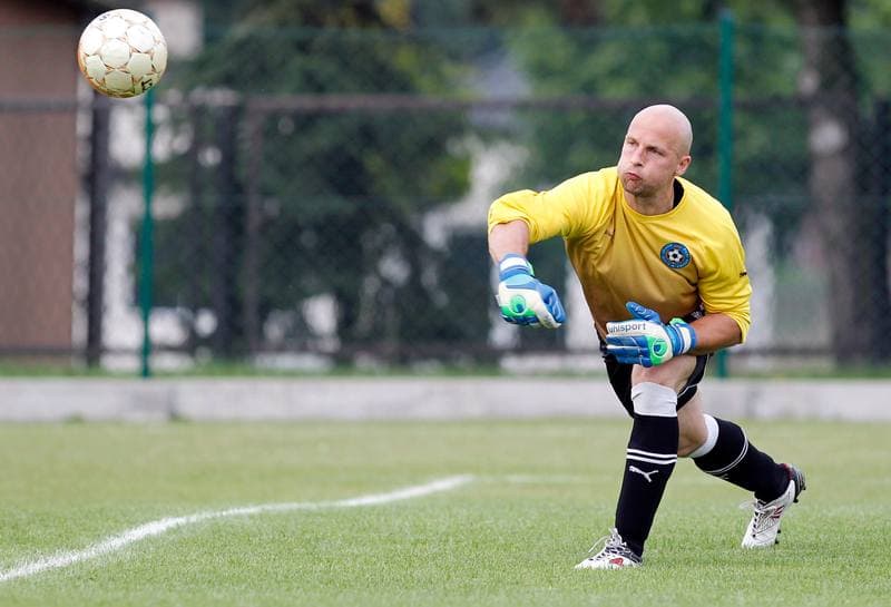 Football. Puchar Polski. Strazak Mikolow - Reprezentacja Slaska Oldboyow. 09.09.2014