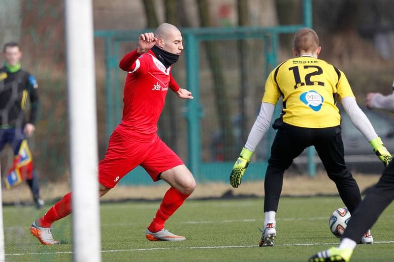 Football. Sparing. Zaglebie Sosnowiec - GKS Tychy. 27.01.2016
