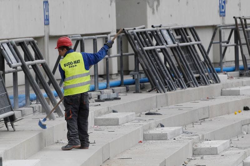 Football. Stadion Slaski. Construction. 24.10.2016