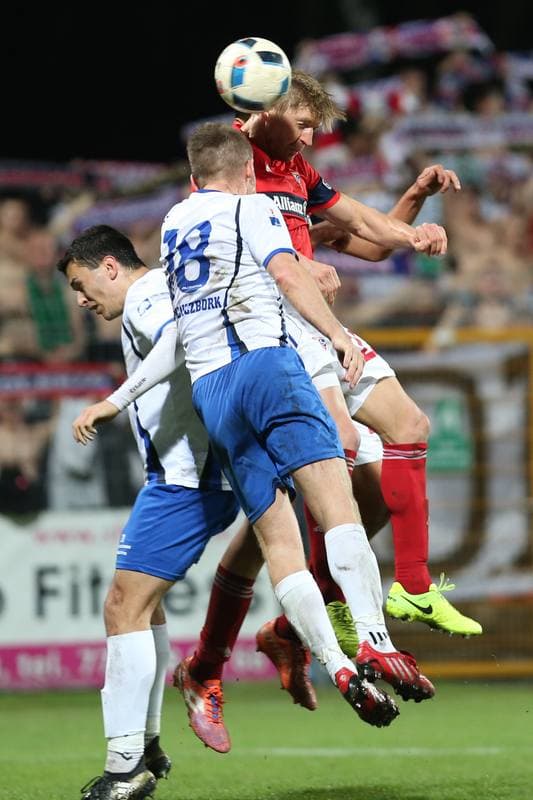 Football. Nice I Liga. MKS Kluczbork - Gornik Zabrze. 01.04.2017