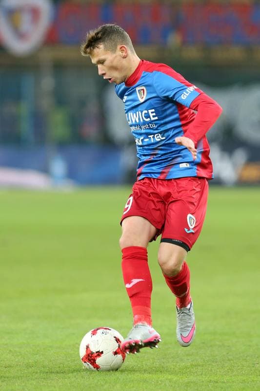 Football. Lotto Ekstraklasa. Piast Gliwice - Cracovia Krakow. 18.11.2017