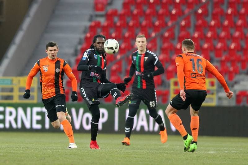 Football. Nice I Liga. GKS Tychy - Chrobry Glogow. 03.03.2018