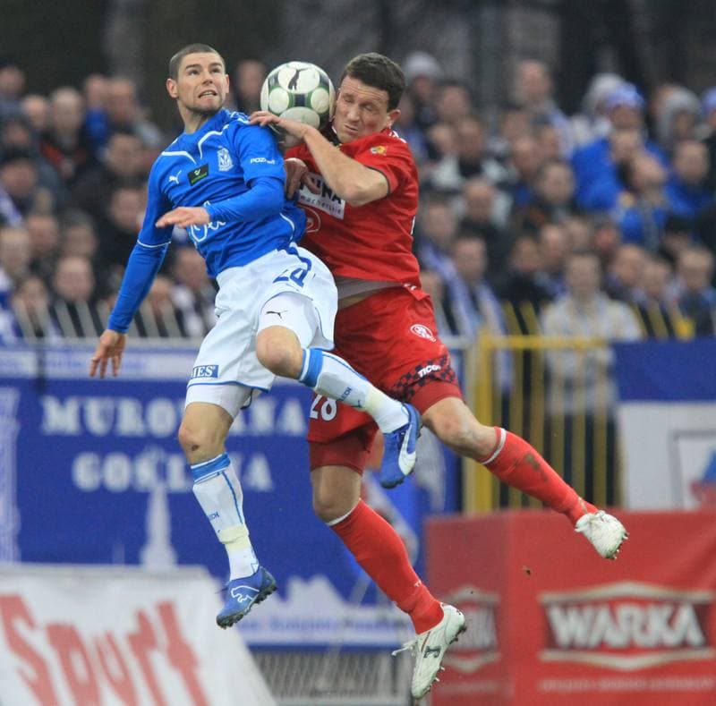 Football. Ekstraklasa. Odra Wodzislaw - Lech Poznan. 28.03.2010