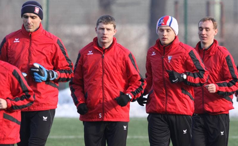 Football. Gornik Zabrze. Training. 11.01.2011