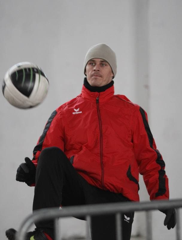 Football. Gornik Zabrze. Training. 11.01.2011