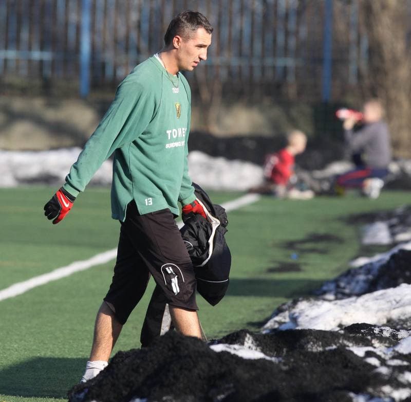 Football. Ruch Radzionkow. Training. 17.01.2011