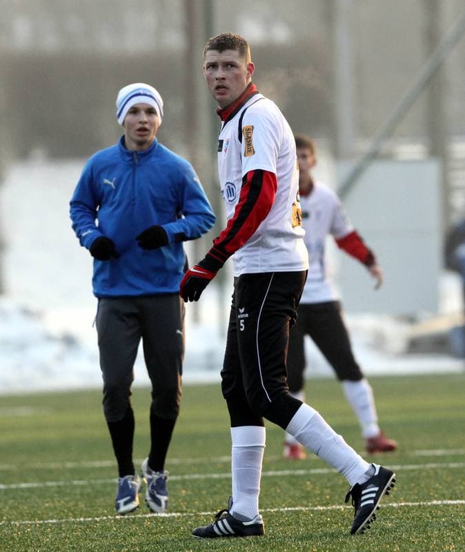 Football. Sparing. Gornik Zabrze - Hutnik Krakow. 28.01.2011