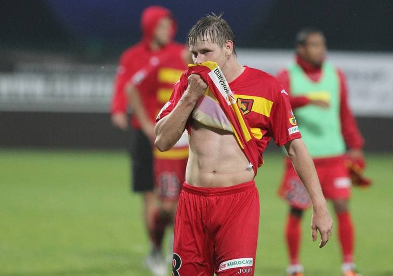 Football. T-Mobile Ekstraklasa. Podbeskidzie Bielsko-Biala - Jagiellonia Bialystok. 01.08.2011