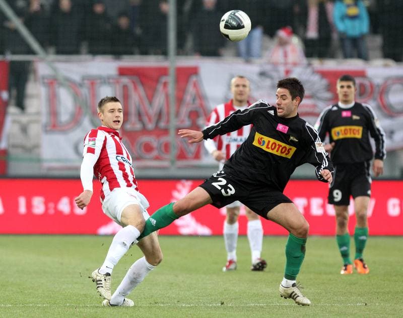 Football. T-Mobile Ekstraklasa. Cracovia Krakow - Lechia Gdansk. 18.02.2012