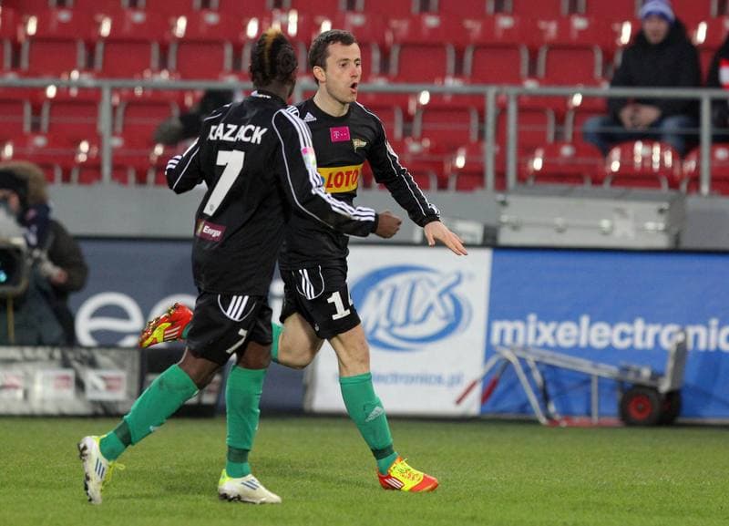 Football. T-Mobile Ekstraklasa. Cracovia Krakow - Lechia Gdansk. 18.02.2012