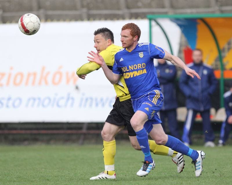 Football. Bytom I liga. Ruch Radzionkow - Arka Gdynia. 07.04.2012