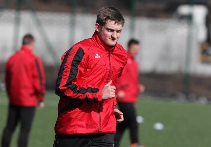 Football. Gornik Zabrze. Training. 05.03.2012