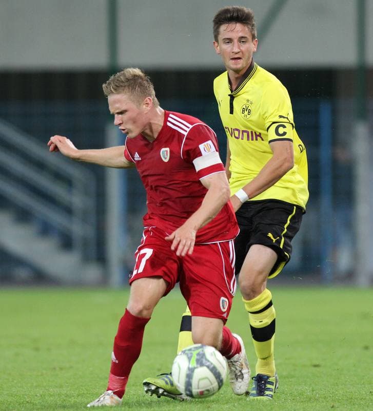 Football. Sparing. Piast Gliwice - Borussia Dortmund U-23. 06.09.2012