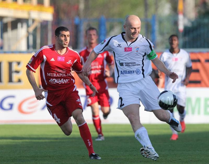 Football. T-Mobile Ekstraklasa. Gornik Zabrze - Podbeskidzie Bielsko-Biala. 27.04.2012