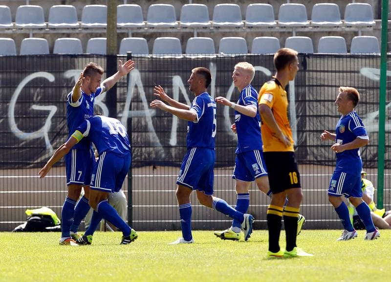 Football. I Liga. Miedz Legnica - GKS Katowice. 10.08.2014