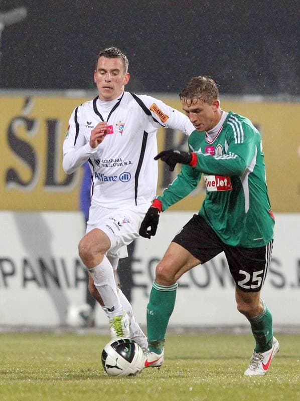 Football. T-Mobile Ekstraklasa. Gornik Zabrze - Legia Warsaw. 19.02.2012