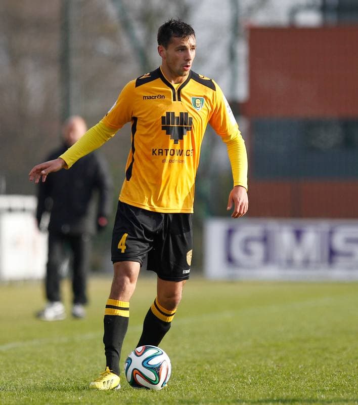 Football. I Liga. Wigry Suwalki - GKS Katowice. 04.04.2015