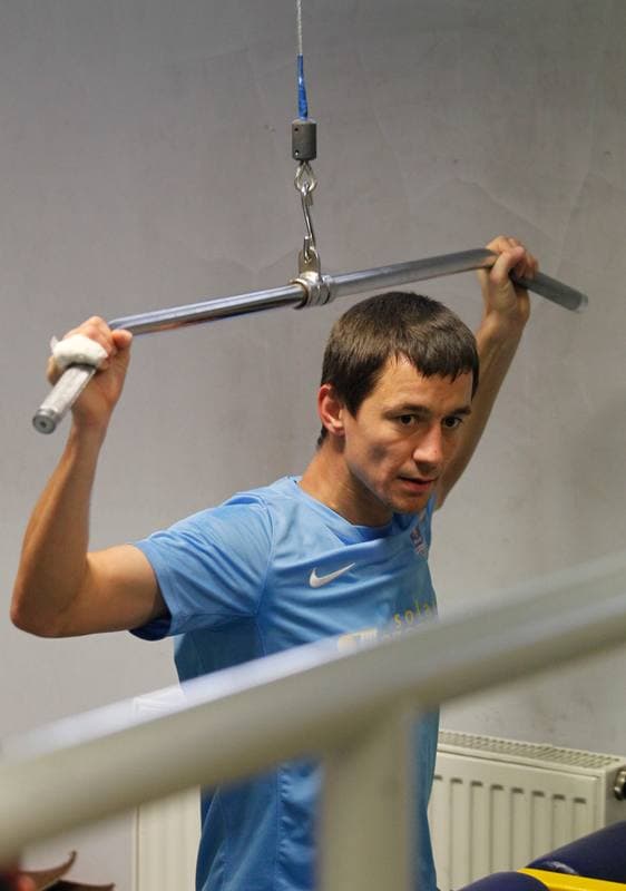 Football. Termalica Bruk-Bet Nieciecza. Training. 30.01.2014