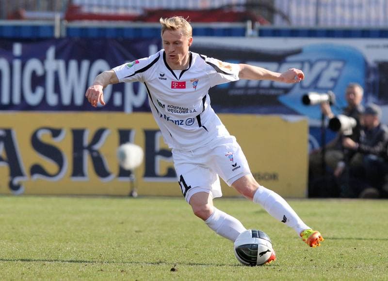 Football. T-Mobile Ekstraklasa. Gornik Zabrze - LKS Lodz. 17.03.2012