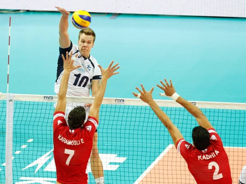 Volleyball. FIVB Men's World Championship. Tunisia - Finland. 07.09.2014