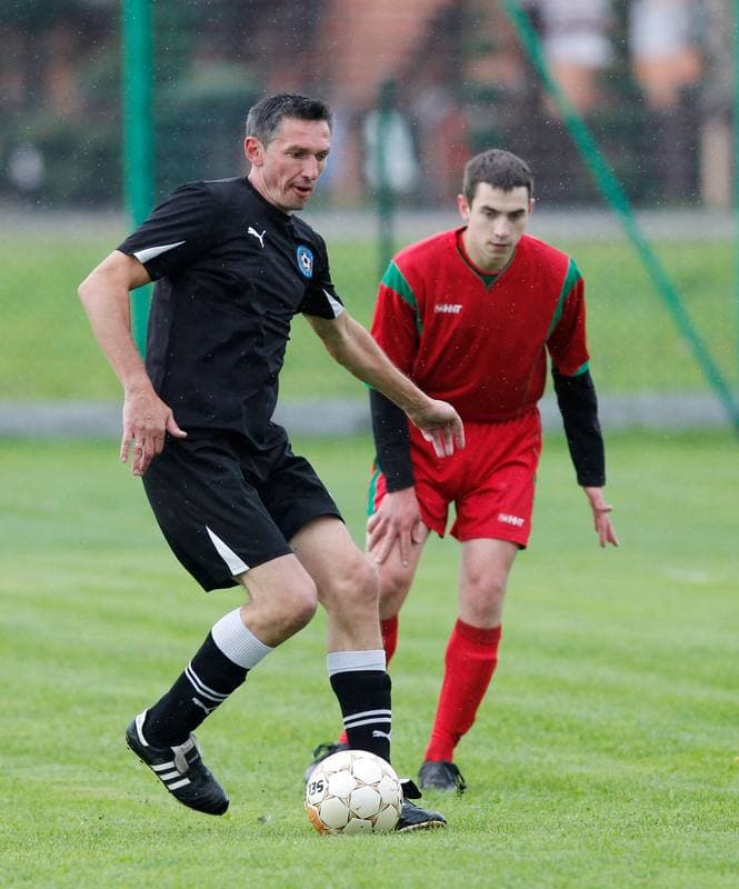 Football. Puchar Polski. Strazak Mikolow - Reprezentacja Slaska Oldboyow. 09.09.2014