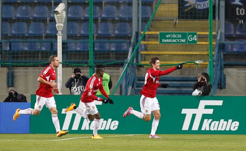 Football. T-Mobile Ekstraklasa. Wisla Krakow - Podbeskidzie Bielsko Biala. 24.10.2014