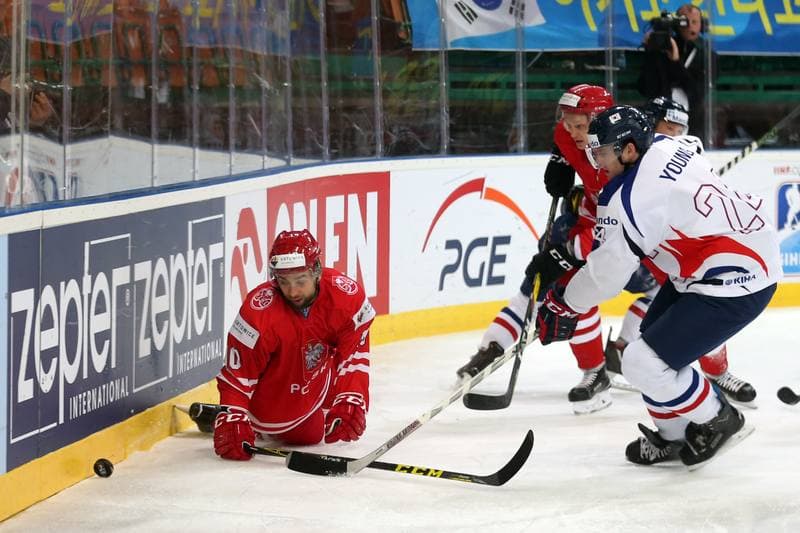 Ice Hockey. World Championship Division 1A. Poland - Korea. 24.04.2016