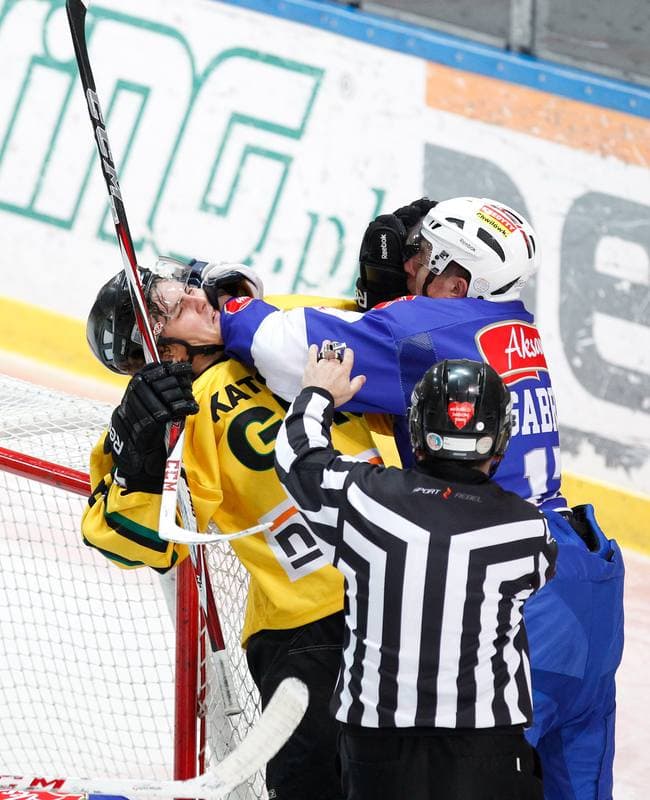 Ice Hockey. Polska Hokej Liga. HC GKS Katowice - Aksam Unia Oswiecim. 10.01.2014
