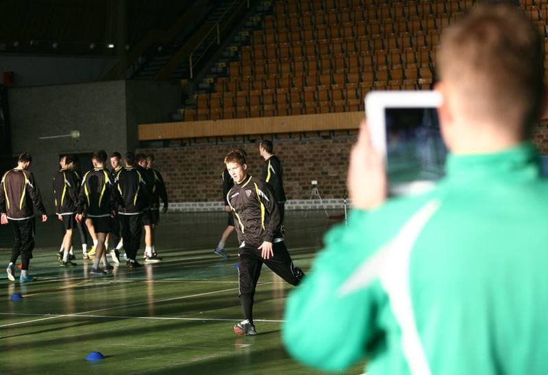 Football. GKS Katowice. Training. 19.01.2015