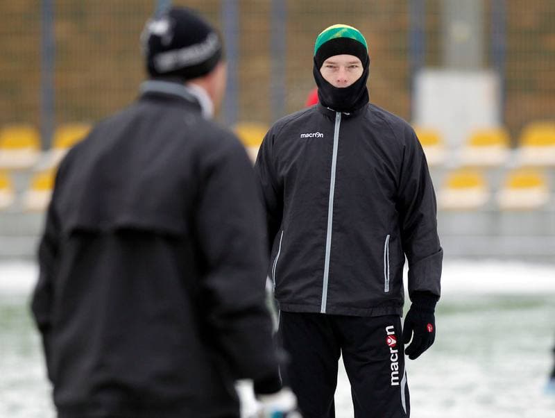 Football. GKS Katowice. Training. 24.01.2014