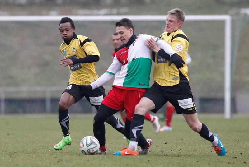 Football. Friendly Match. Zaglebie Sosnowiec - Sandecja Nowy Sacz. 25.02.2015