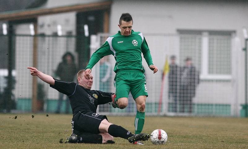 Football. III Liga. Grunwald Ruda Slaska - Gornik Wesola. 14.03.2015