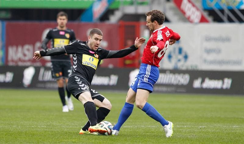 Football. T-Mobile Ekstraklasa. Piast Gliwice - Korona Kielce. 22.03.2015
