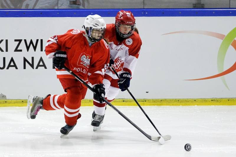 Ice Hockey. Women's U18 Friendly Match. Poland - Denmark. 06.01.2017