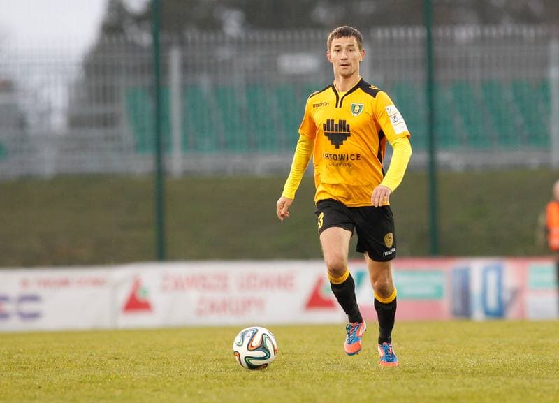Football. I Liga. Wigry Suwalki - GKS Katowice. 04.04.2015
